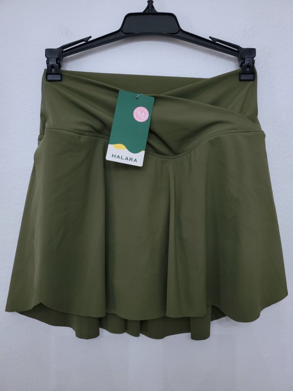 Halara Cloudful™ Air Fabric Crossover Side Pocket 2-in-1 Tennis Skirt Small - Picture 2 of 9